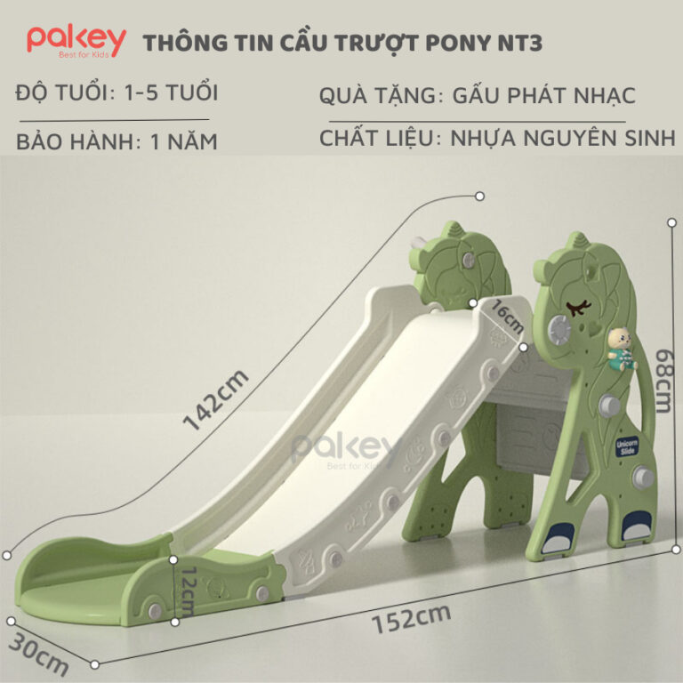 Thiết kế cầu trượt Pakey Pony NT3