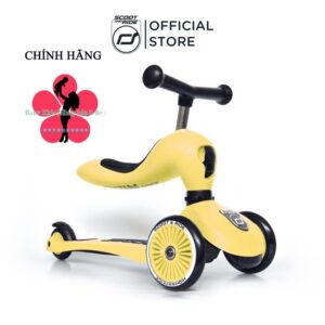 Bộ xe chòi chân, scooter và mũ bảo hiểm trẻ em – Scoot and Ride Highwaykick 1 (Lemon): Sự lựa chọn hoàn hảo cho bé yêu của bạn! 🌟