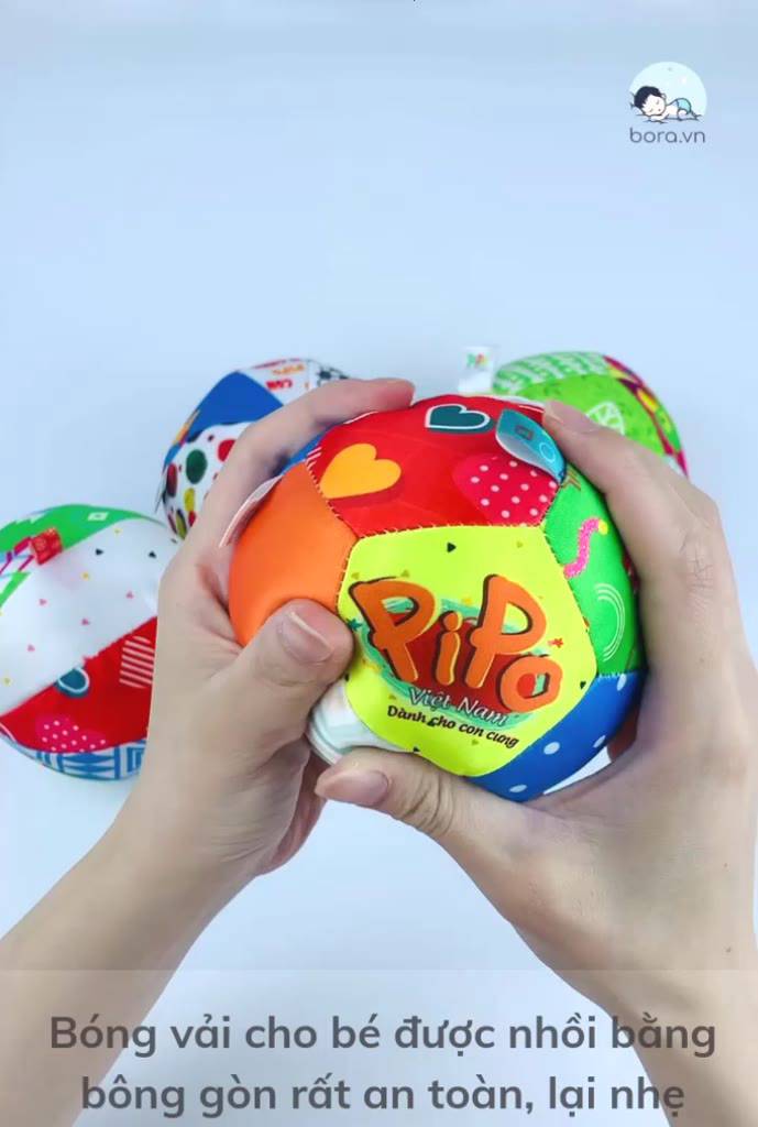 Bóng vải cho bé với lục lạc Bóng vải cho bé với lục lạc