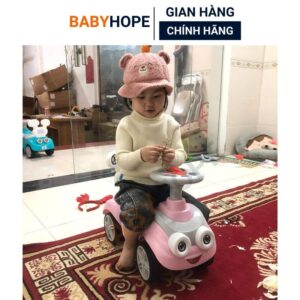 Xe lắc chòi chân có nhạc đèn còi hình con thỏ Babyhope – Sự lựa chọn hoàn hảo cho bé yêu